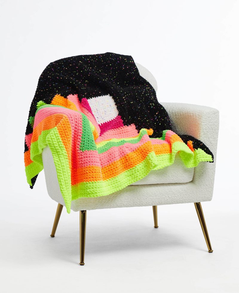 ParfaitChunkyPomPom ParfaitChunkyNeons NeonLogCabinBlanket 2