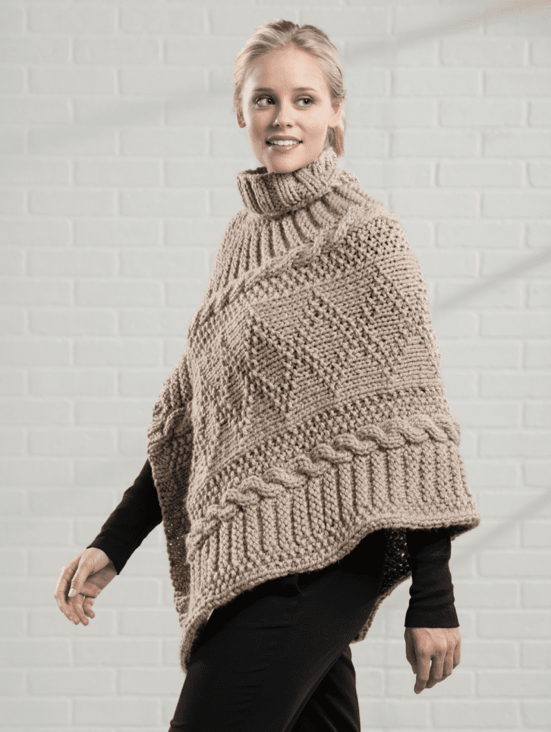 gansey poncho